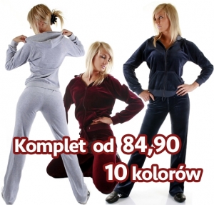 Dresy Welurowe Damskie bluza + spodnie. Od S do 4XL Dresy Welurowe Damskie bluza + spodnie. Od S do 4XL